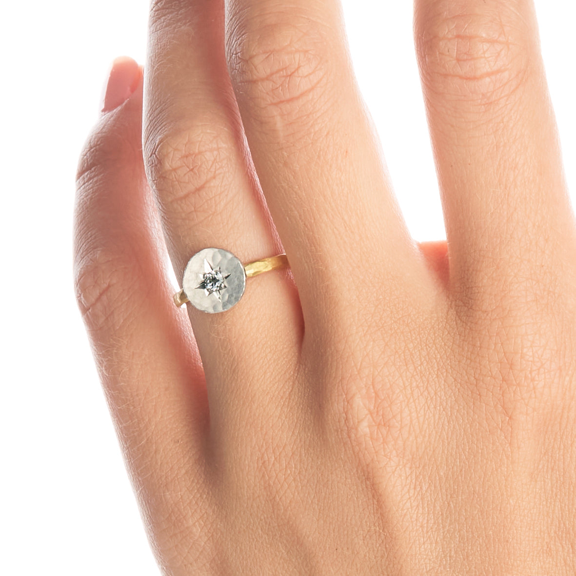 Platinum Disc Ring