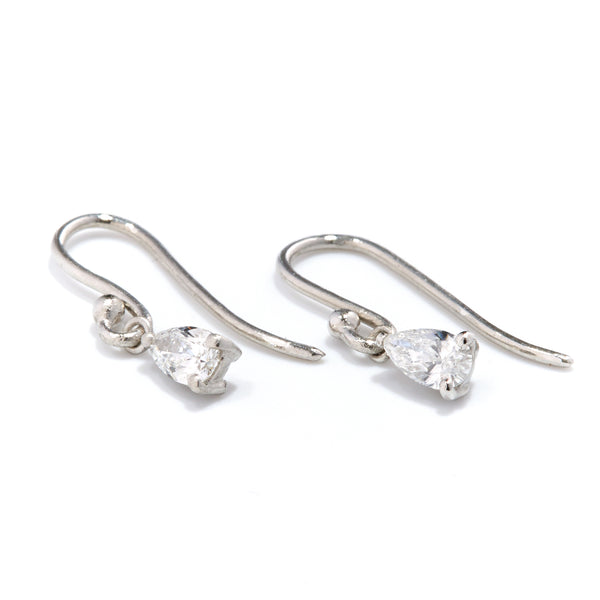 Platinum Daw Set Diamond Earrings