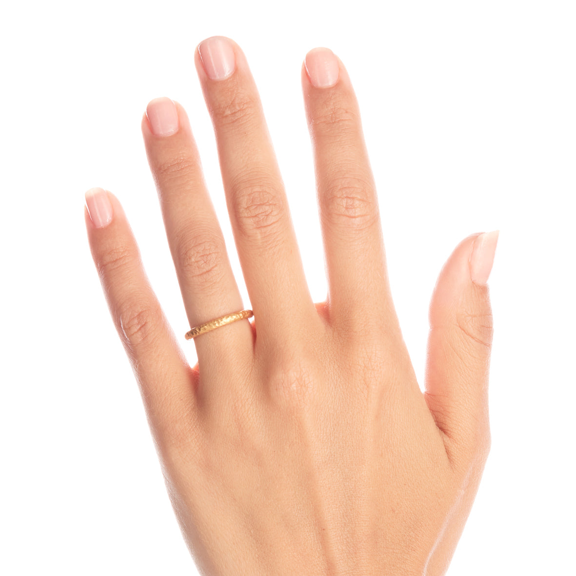2.5mm Pinched Gold Ring