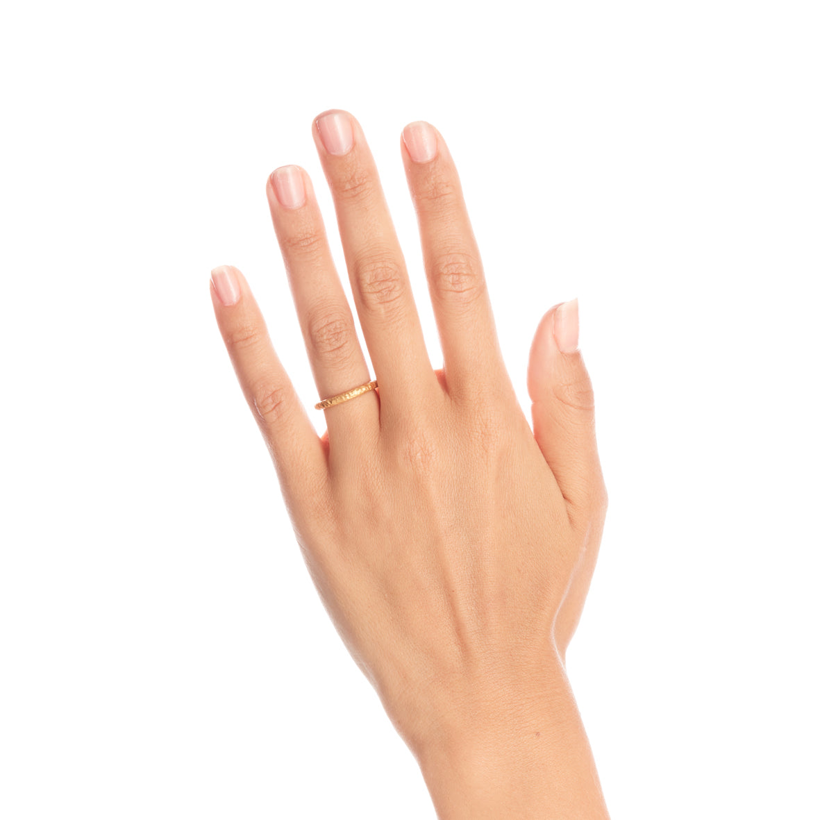 2.5mm Pinched Gold Ring