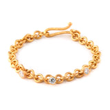 Gold Diamond Charm Bracelet