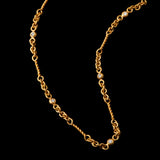 Gold Mixed Hand Made Link Necklace