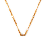 Gold Mixed Hand Made Link Necklace