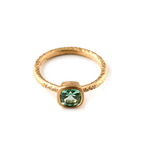 Sea Green Tourmaline Ring