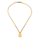 Brilliant Cut Diamond Disc Necklace