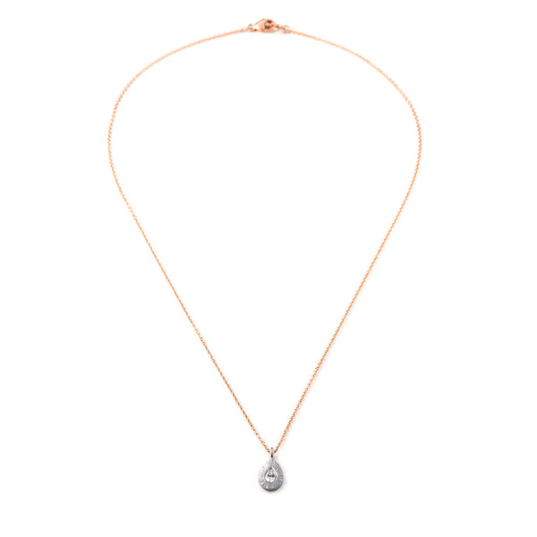Platinum Pear Shaped Diamond Necklace