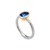 Gold Set Oval Sapphire Ring