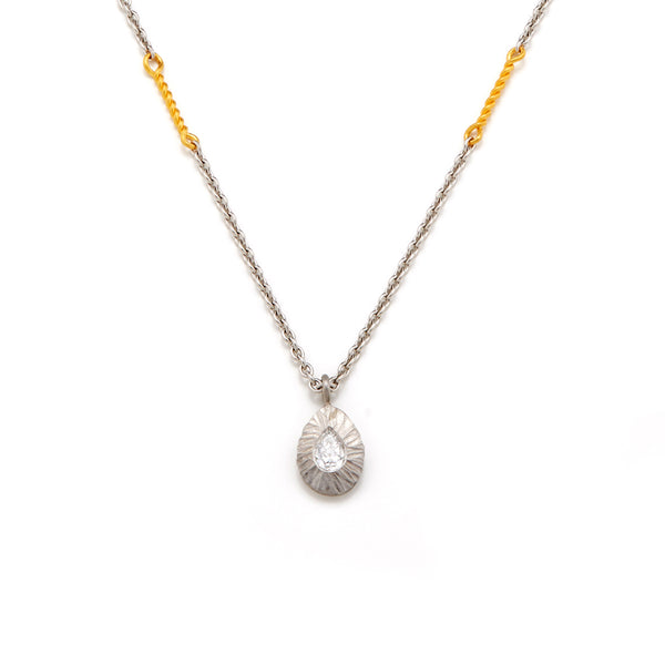 Pear Shaped Twist Necklace