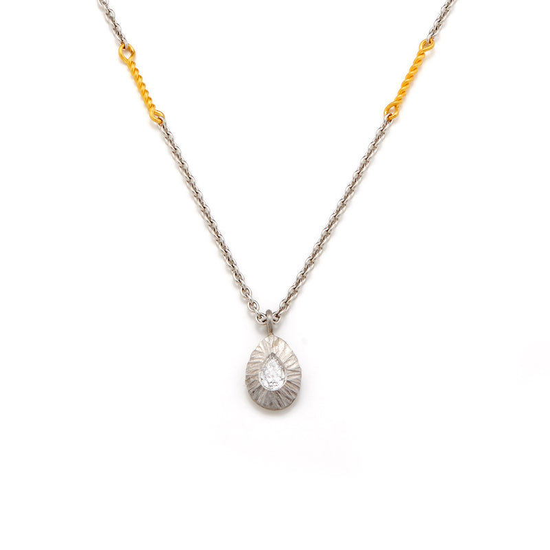 Pear Shaped Twist Necklace