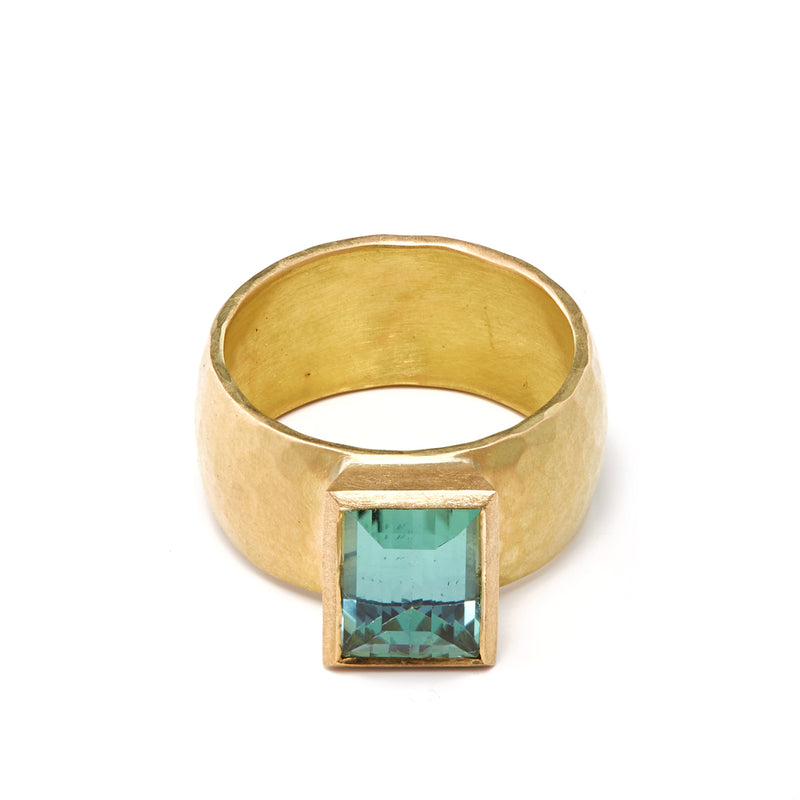 Baguette Cut Tourmaline Ring