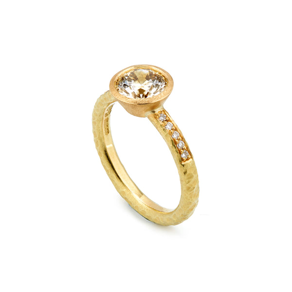 Gold Yellow Diamond Ring